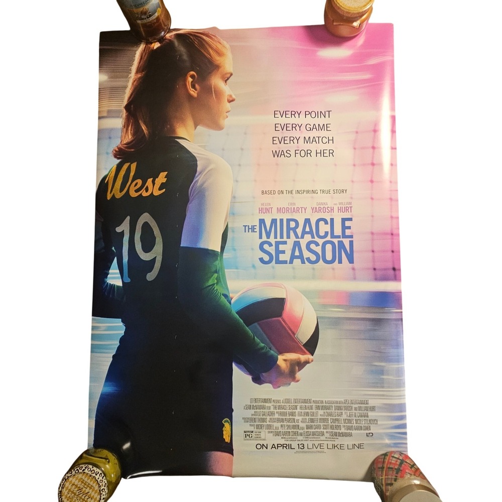 The Miracle Season 2018 Promo‎ Movie Poster 27x40 Helen Hunt, Erin Moriarty